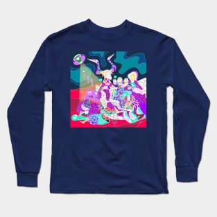 Demon pact, the alien and the witch ecopop Long Sleeve T-Shirt